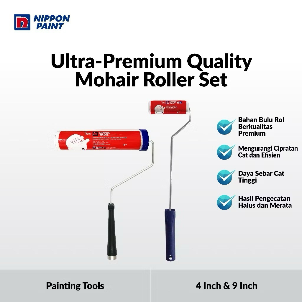 Jual KUAS ROLL ULTRA PREMIUM MOHAIR NIPPON PAINT | Shopee Indonesia