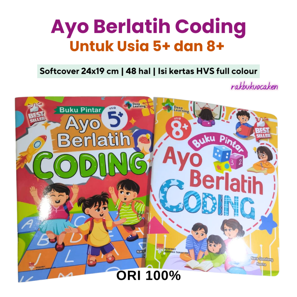 Jual Buku Pintar Ayo Berlatih Coding Usia 5+ | Buku Pintar Ayo Berlatih ...