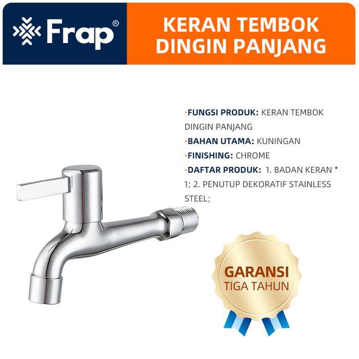 Jual FRAP IF6232 Kran Tembok Panjang Bahan Kuningan | Shopee Indonesia