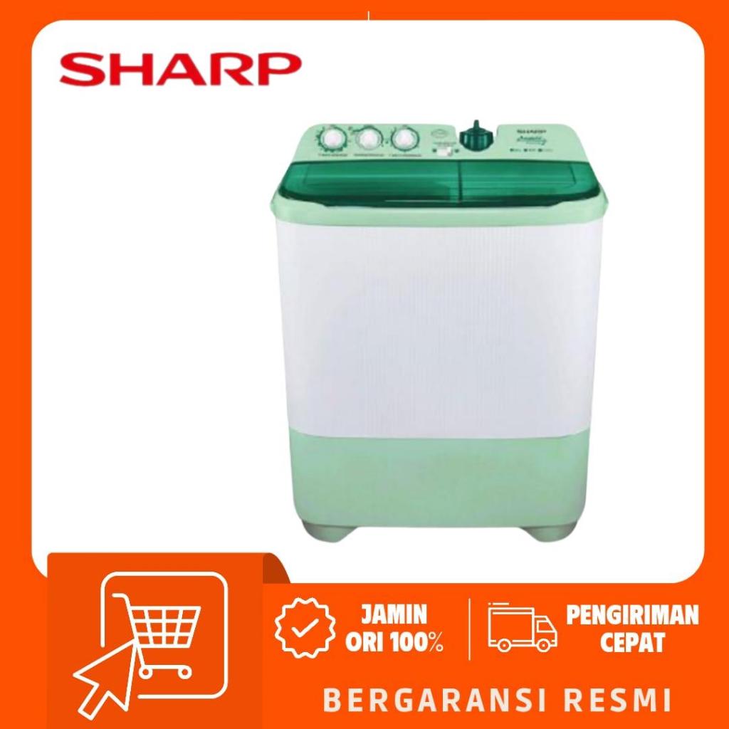 Jual Sharp Mesin Cuci 2 Tabung 9KG ES-T1070SJ-GR / EST 1070 SJ GR SJGR ...