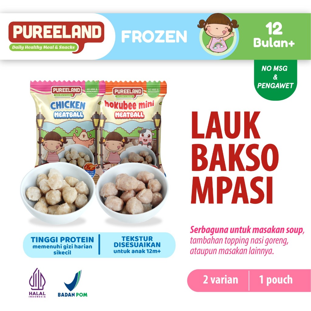Jual Pureeland Mini Meatball / Bakso Mini / MPASI Bayi | Shopee Indonesia