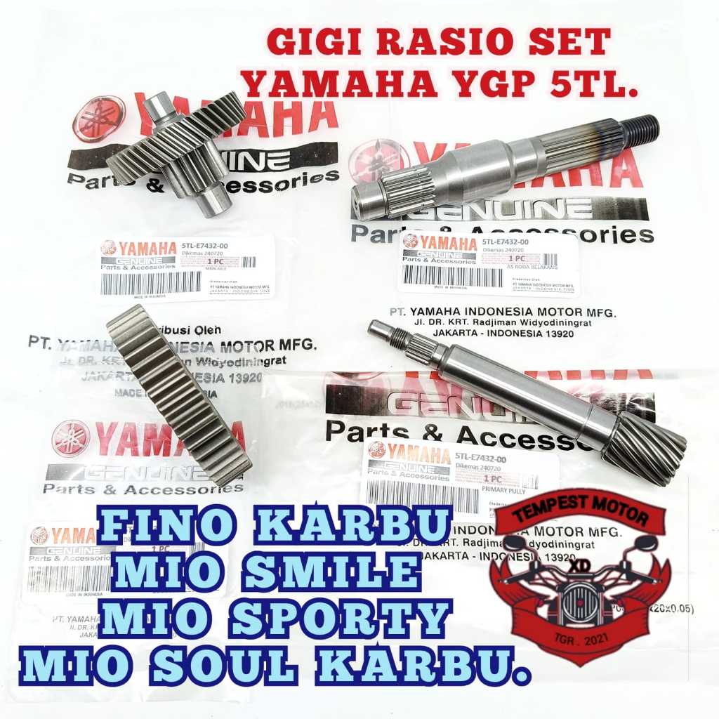 Jual RASIO SET MIO SMILE GIGI RASIO YAMAHA 5TL GER RASIO MIO SPORTY ...