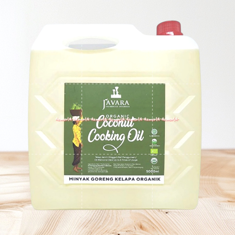 Jual Javara Organic Coconut Cooking Oil 5L Minyak Goreng Kelapa Organik ...