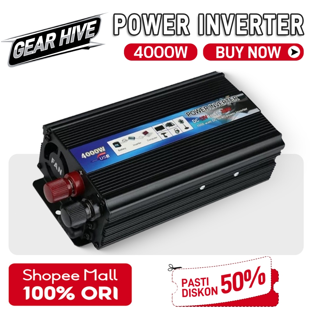 Jual Gear Hive 4000W Power Inverter Digital Inverter DC To AC Inverter ...