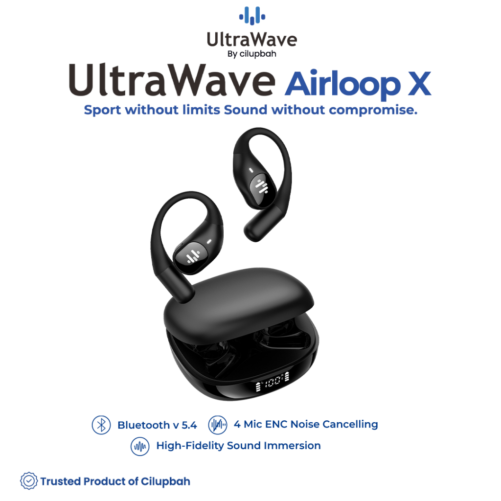 Jual UltraWave AirLoop IPX4 TWS Bluetooth ENC Noise