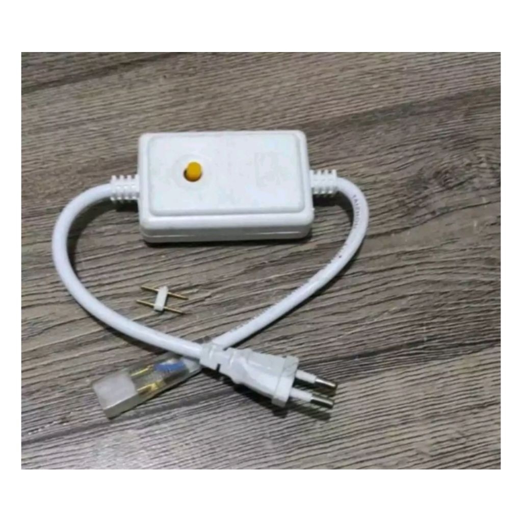 Jual Socket adaptor led strip model jarum 220v Kabel colokan led strip ...
