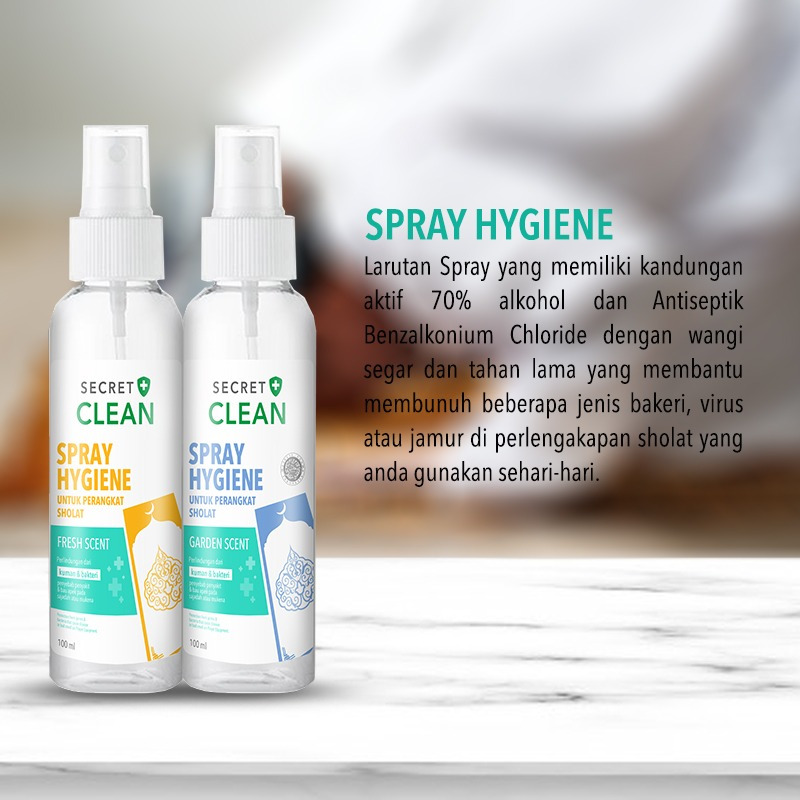 Jual [ED Aug26] [GIFT] Secret Clean Spray Hygiene 100ml (Random ...