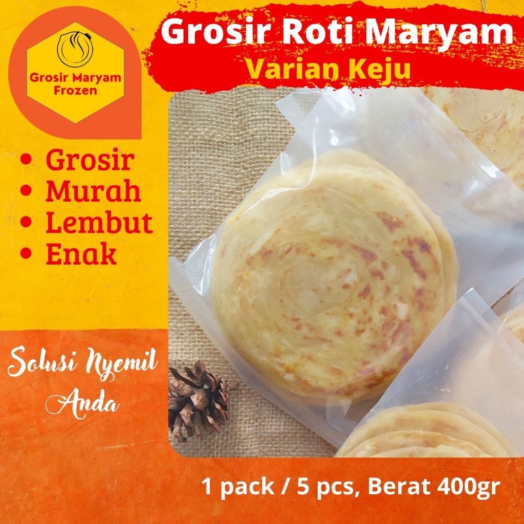 Jual ROTI MARYAM / KEJU / ROTI CANAI KEJU / CANE / FROZEN FOOD / GROSIR ...