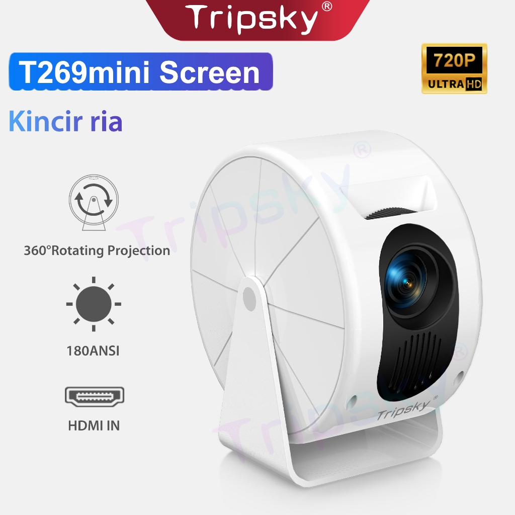 Jual Tripsky T269mini proyekotr mini 360°Rotating Projection Mendukung ...