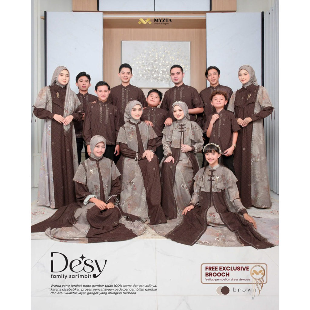 Jual READY BROWN DESY FAMILY SET PO LEBARAN 2026 by MYZTA SARIMBIT ...