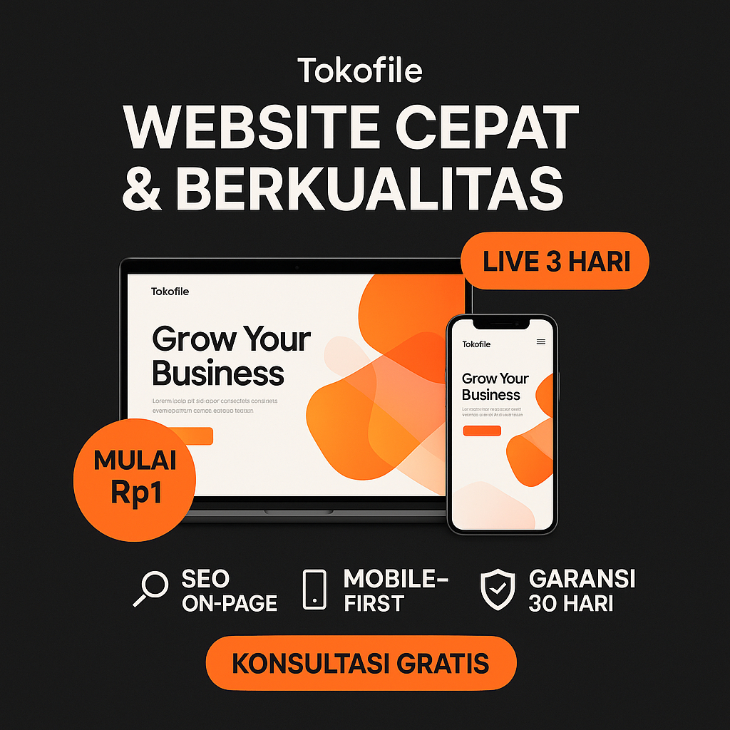 Jasa Pembuatan Aplikasi Dekstop & Mobile & Website Cepat & Berkualitas | SAAS / TOKO ONLINE/ Landing Page | Profesional | TOKOFILE