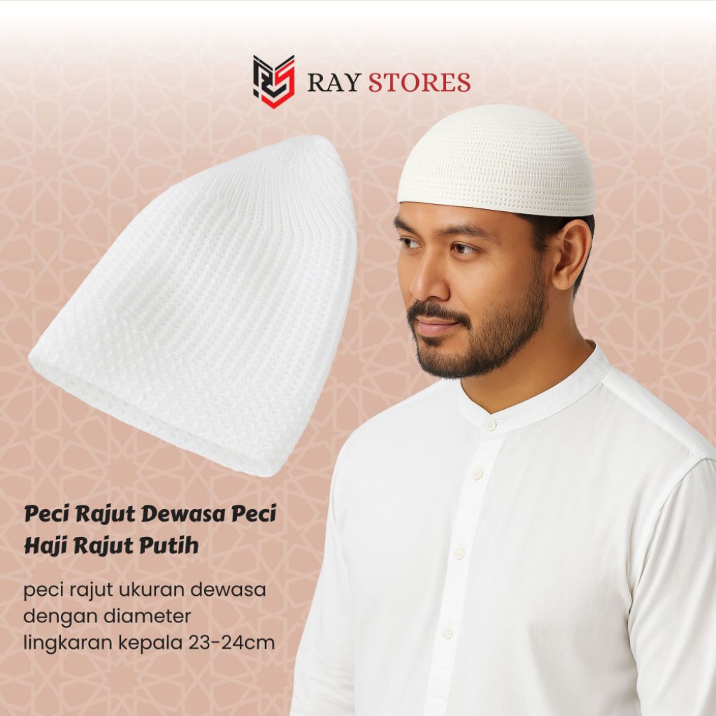 Ray Peci Murah Rajut Dewasa Kopiah Rajut