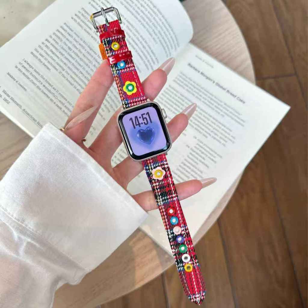 strap denim iwatch setelah terkena hujan ringan