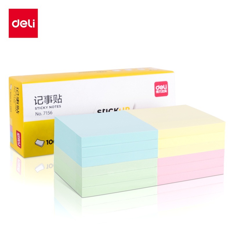 Jual Deli Sticky Notes / Memo Tempel / Kertas Penanda 100 Lembar ...