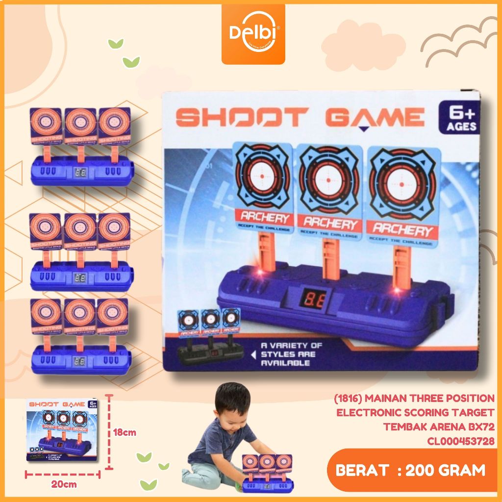 Jual Papan Target Otomatis Shooting target (1816) MAINAN THREE POSITION ...