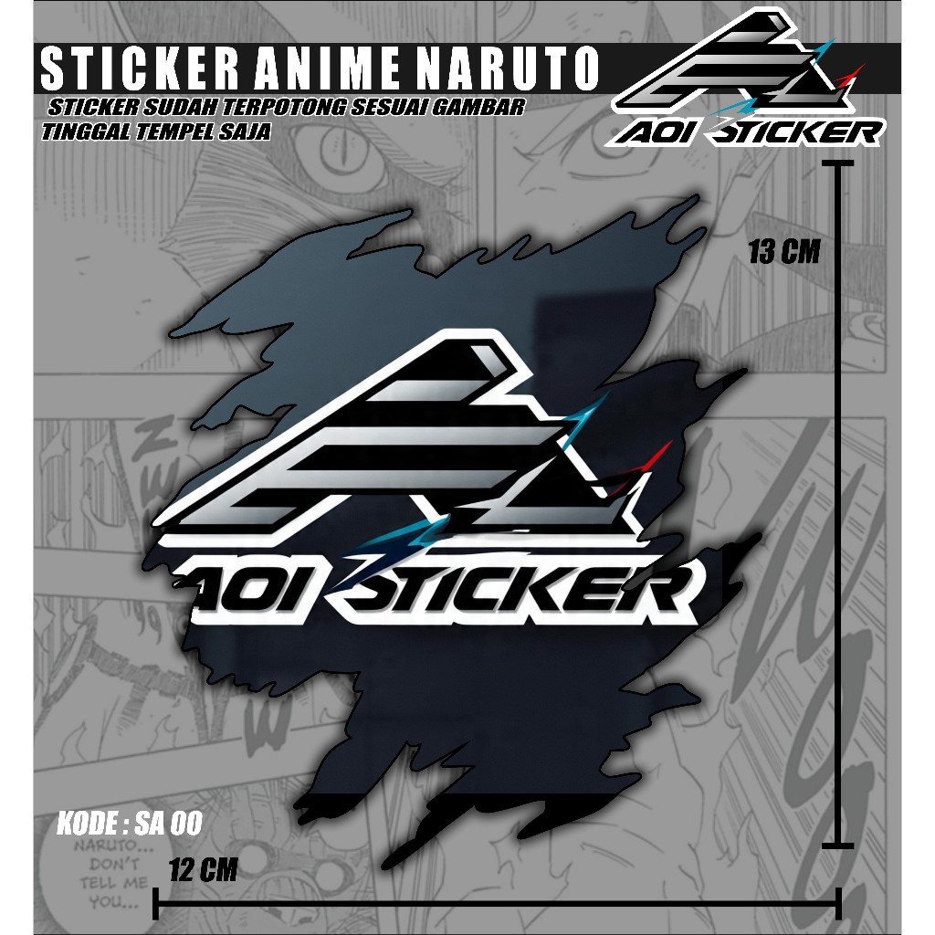 Jual Custom Ukuran Sticker Vinyl Anime Stiker Cetak Deta…