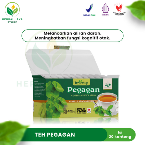 Jual Teh Celup Daun Pegagan Tazakka Kering Original 20 Kantong Tea Bag