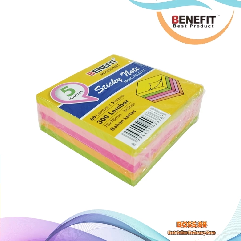 Jual STICK NOTE BENEFIT SN-7676-300T (1 PCS) | Shopee Indonesia