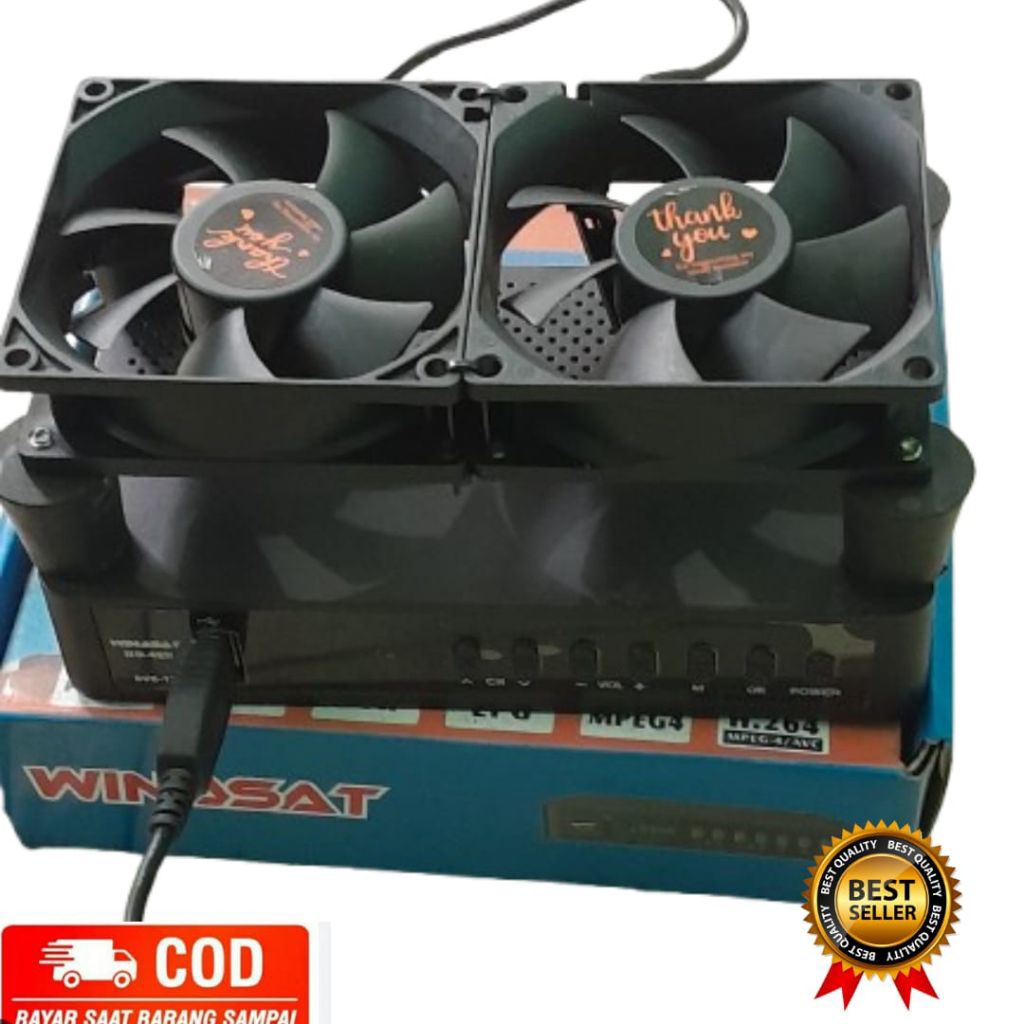 Jual Kipas Cpu Pendingin Stb Usb 5Volt Doble Cooling Fan | Shopee Indonesia