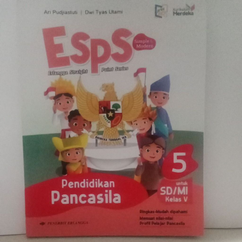 Jual ESPS didikan Pancasila untuk SD - MI kelas 5 penerbit Erlangga ...
