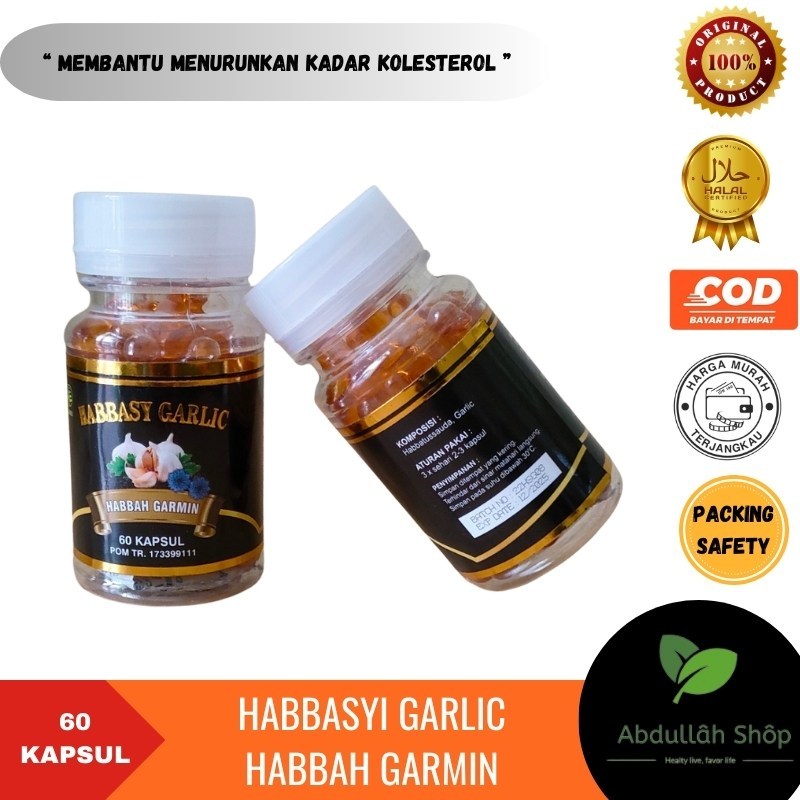 Jual Habbasyi Garlic Habbah Garmin Kapsul Habbatussauda Oil Plus Garlic ...