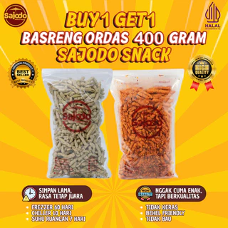 (Buy 1 Get 1) Basreng Pedas 400 Gr Gratis Basreng Ori 400 Gr Sajodo Snack & Food Cemilan Makanan