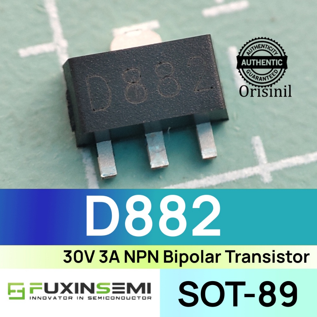 20x D882 NPN Transistor TO-126 – 30V, 3A, 1,25W,  Produktbild-Vorschau 2