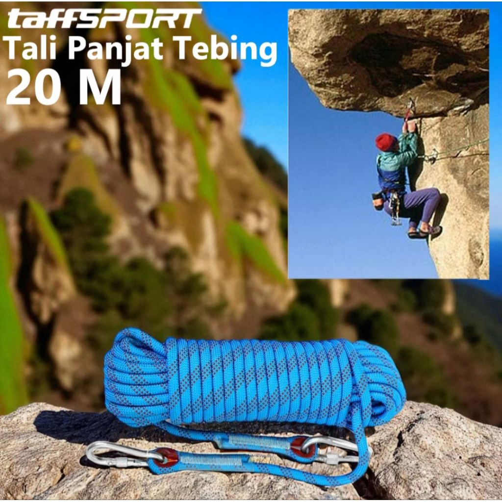 Jual Tali safety rescue panjat tebing TAFFSPORT DIAMETER 12mm climbing ...