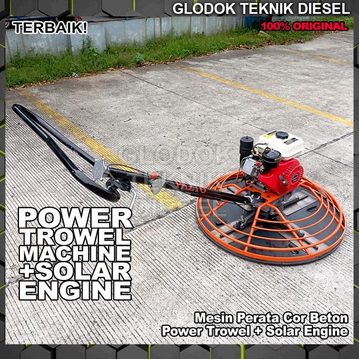 Jual Power Trowel Machine + Solar Engine 170 Mesin Perata Cor Beton ...