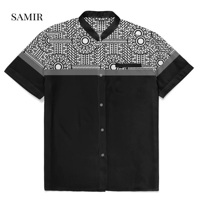 Kemeja Koko Printing Pria Lengan Pendek dan Lengan Panjang OXVAL - SAMIR
