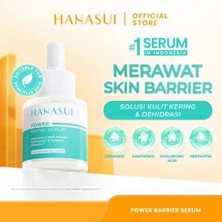 [SERUM VIRAL UNTUK KULIT KEMERAHAN] HANASUI Power Barrier Serum - 5X Barrier Protection Ceramide Perbaiki & Perkuat Skin Barrier Lembap Terhidrasi Redakan Kemerahan Cocok Kulit Sensitif Serum Wajah Ceramide Hydrating Skincare Barrier Original BPOM