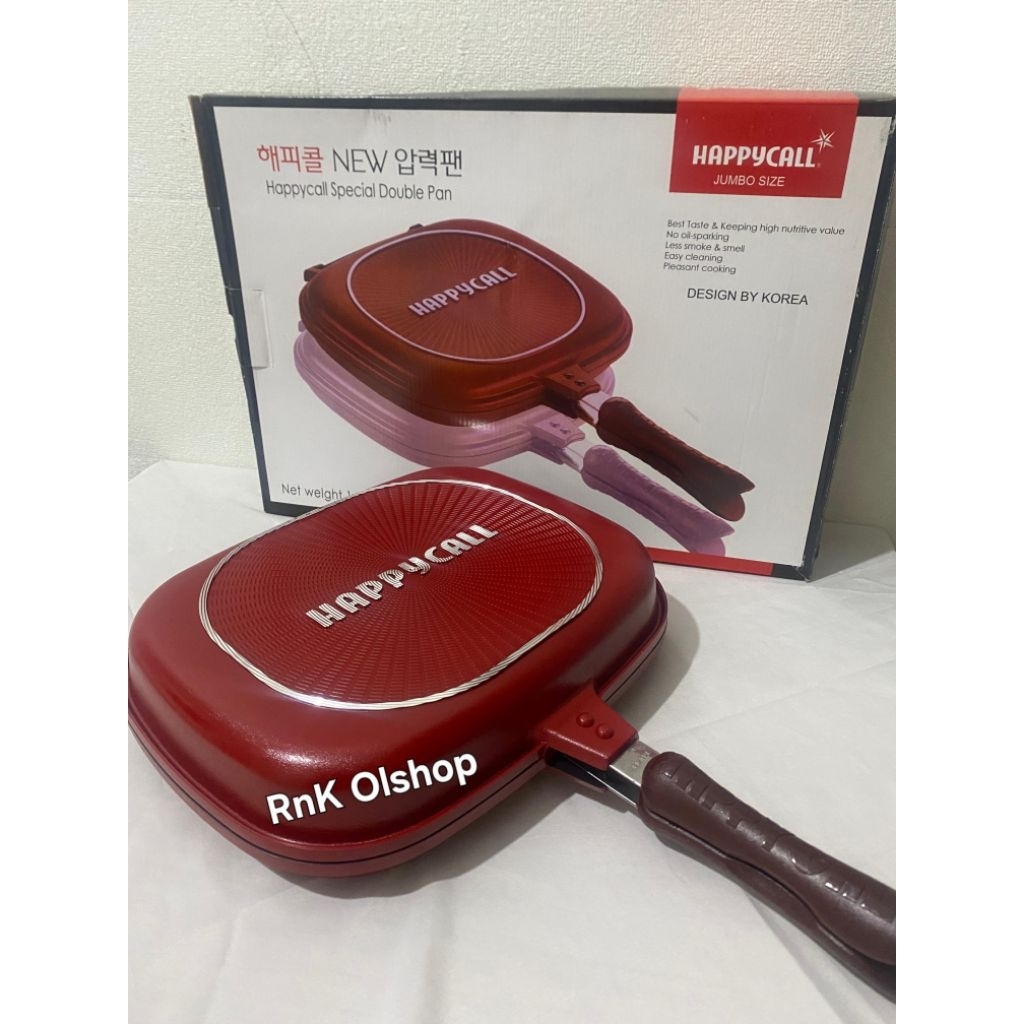 Jual double pan happy call 32 cm (free centong 1) | Shopee Indonesia