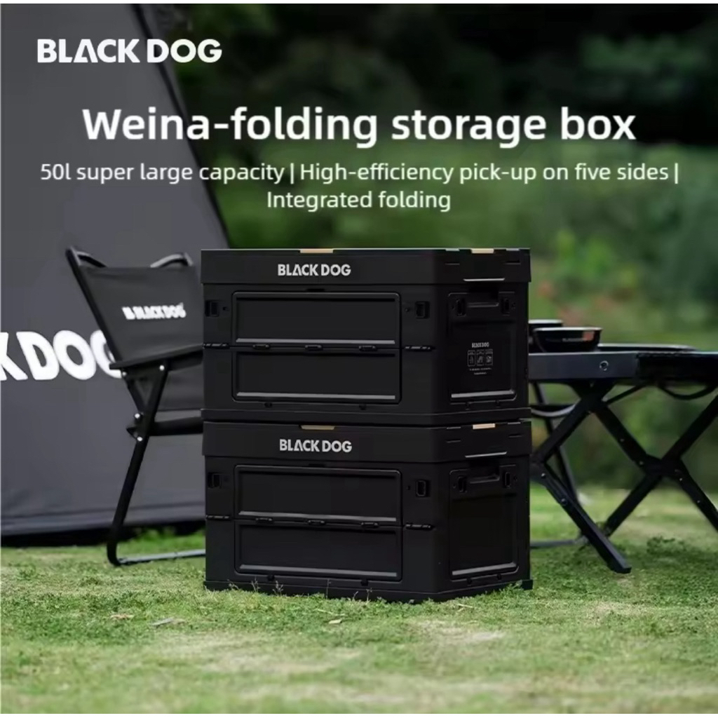 Jual BLACKDOG WEINA FOLDING STORAGE BLACK BOX WITH WOODEN TOP TABLE ...