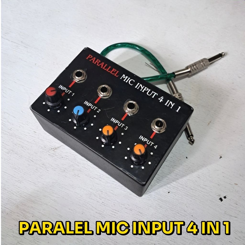 Jual Paralel Mic 4 Input satu Set Parallel Microphone Input 4 In 1 ...