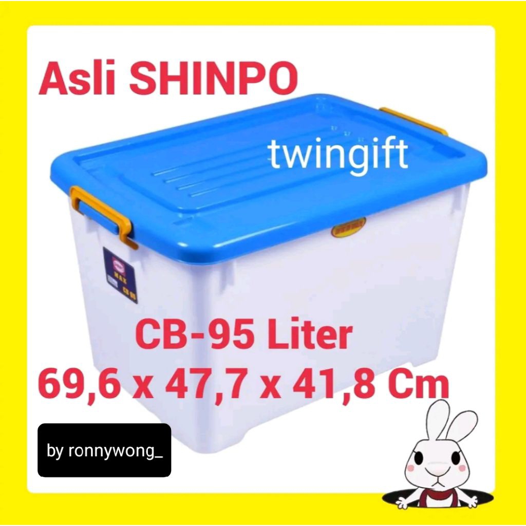 Jual Container/Kontainer Box, Serbaguna, CB-95 Liter, Shinpo, plastik ...