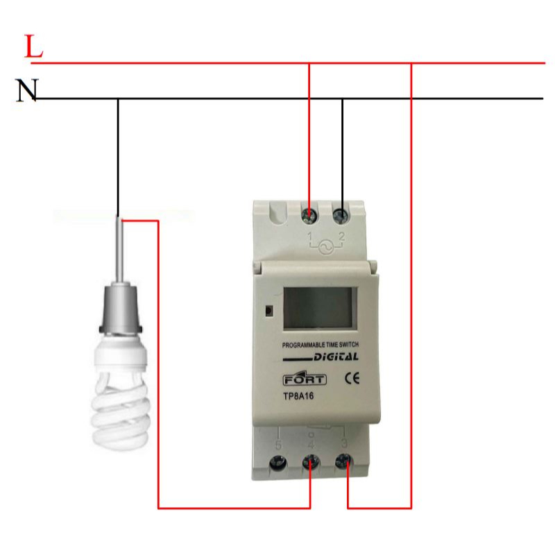 Jual Timer Fort TP8A16 Pengatur waktu Digital Weekly Timer 24 hours ...