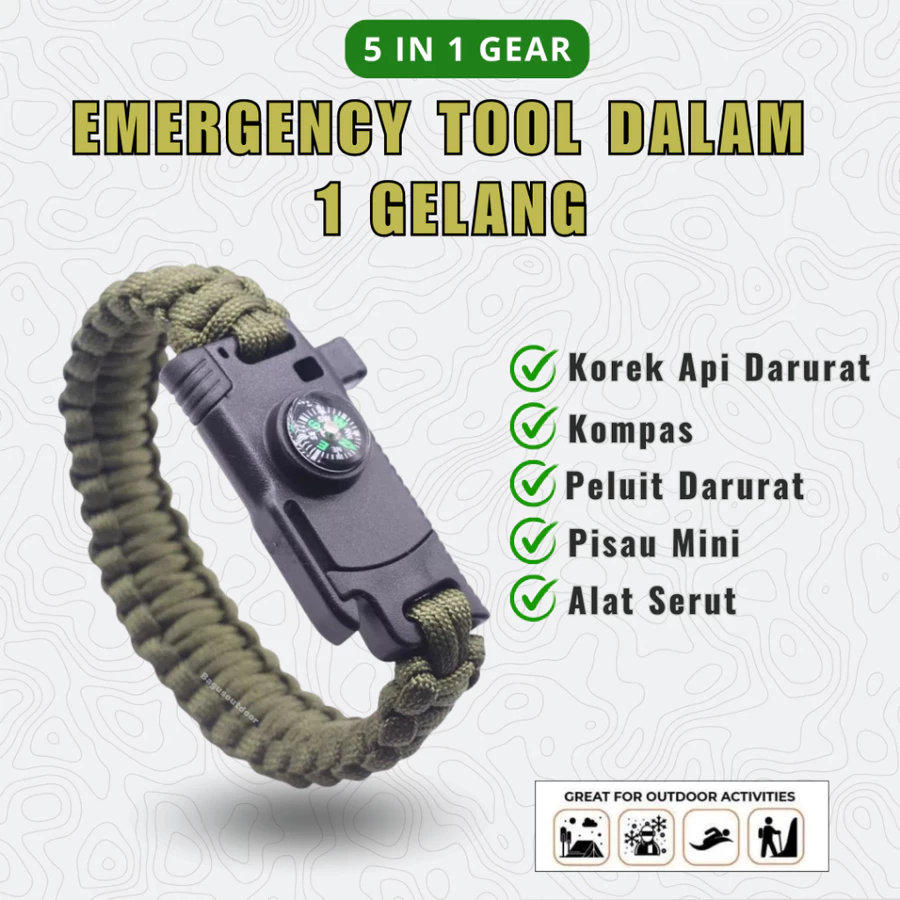 Gelang Emergency Tool Multifungsi