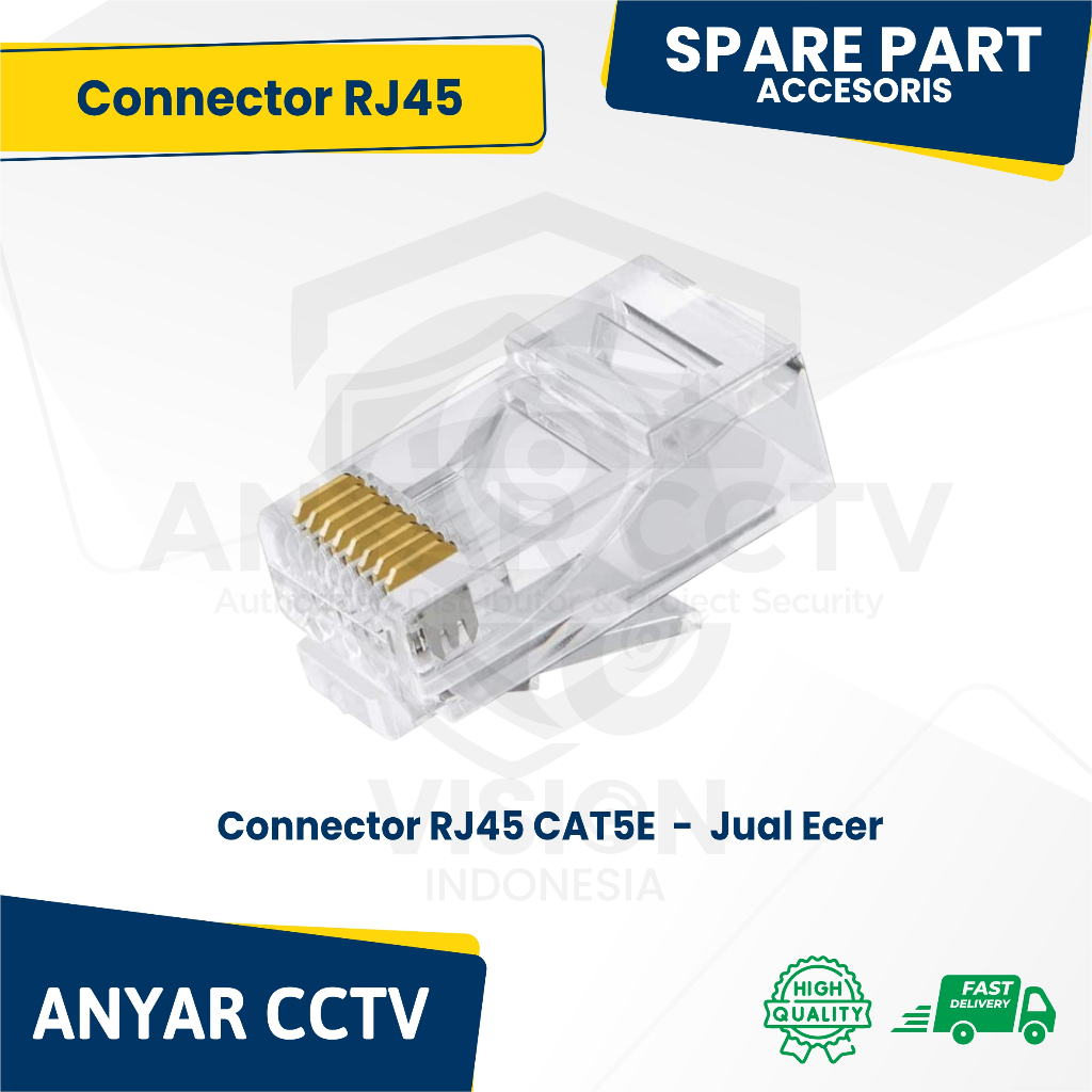 Jual CONNECTOR RJ45 CAT5E / ECERAN | Shopee Indonesia