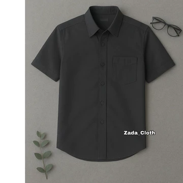 Kemeja Polos Pria Lengan Pendek Baju Kerja Slim Fit Formal Cowok