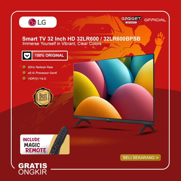 Jual LG 32 Inch Smart TV HD 32LR600BPSB / 32LR600 / LR60 HD - Magic ...