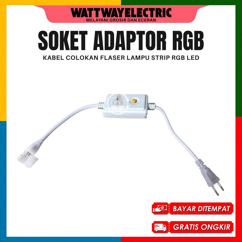 Jual Kabel Colokan Soket Lampu Led Strip RGB 220V SMD 2835 5050 ...
