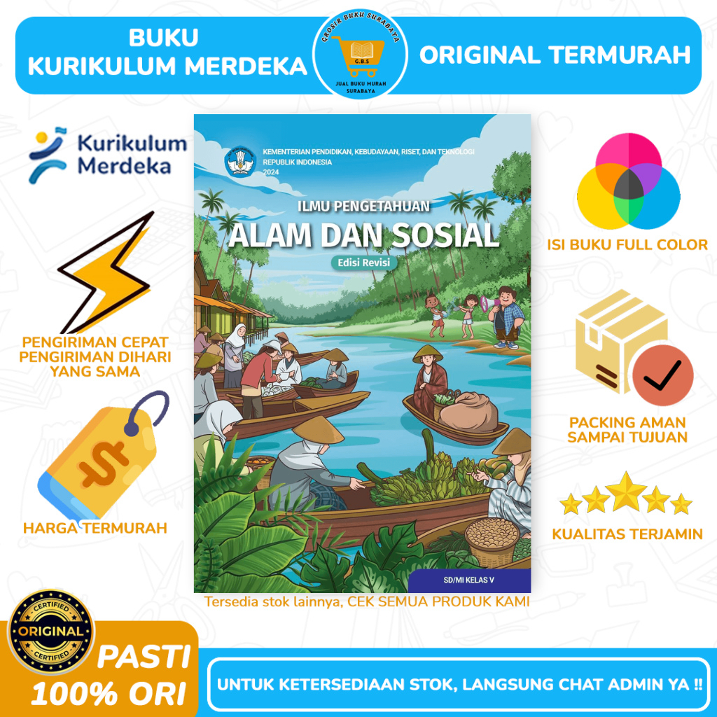 Jual Buku siswa IPAS ilmu pengetahuan alam dan sosial REVISI kelas 5 SD ...