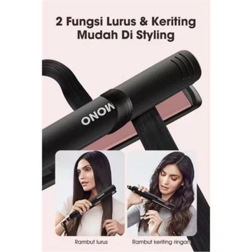 SAMONO Hair Straighter Curler Catokan Rambut Lurus Dan Keriting LED Indikator SW HS20