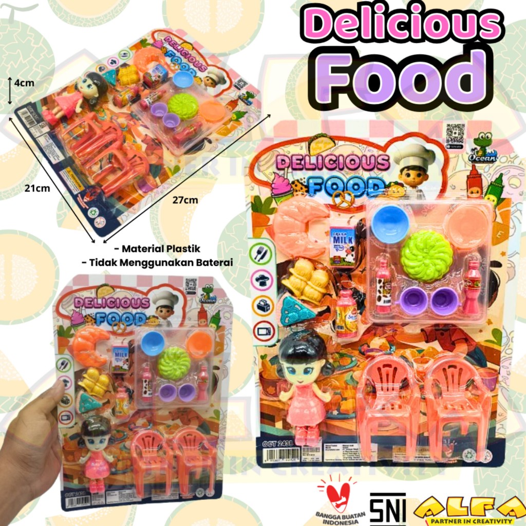 Jual Toko Mainan ALFA Delicious Food OCT-2438 | Shopee Indonesia