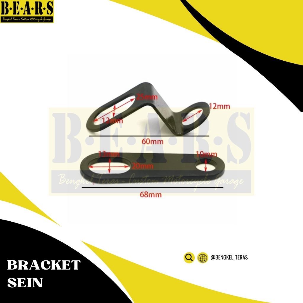 Jual Braket sein belakang motor custom braket universal | Shopee Indonesia