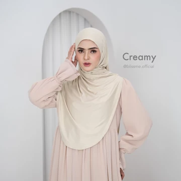 Blissme Shireen Bergo Instan Syar'I Hijab Kaos Rayon Premium