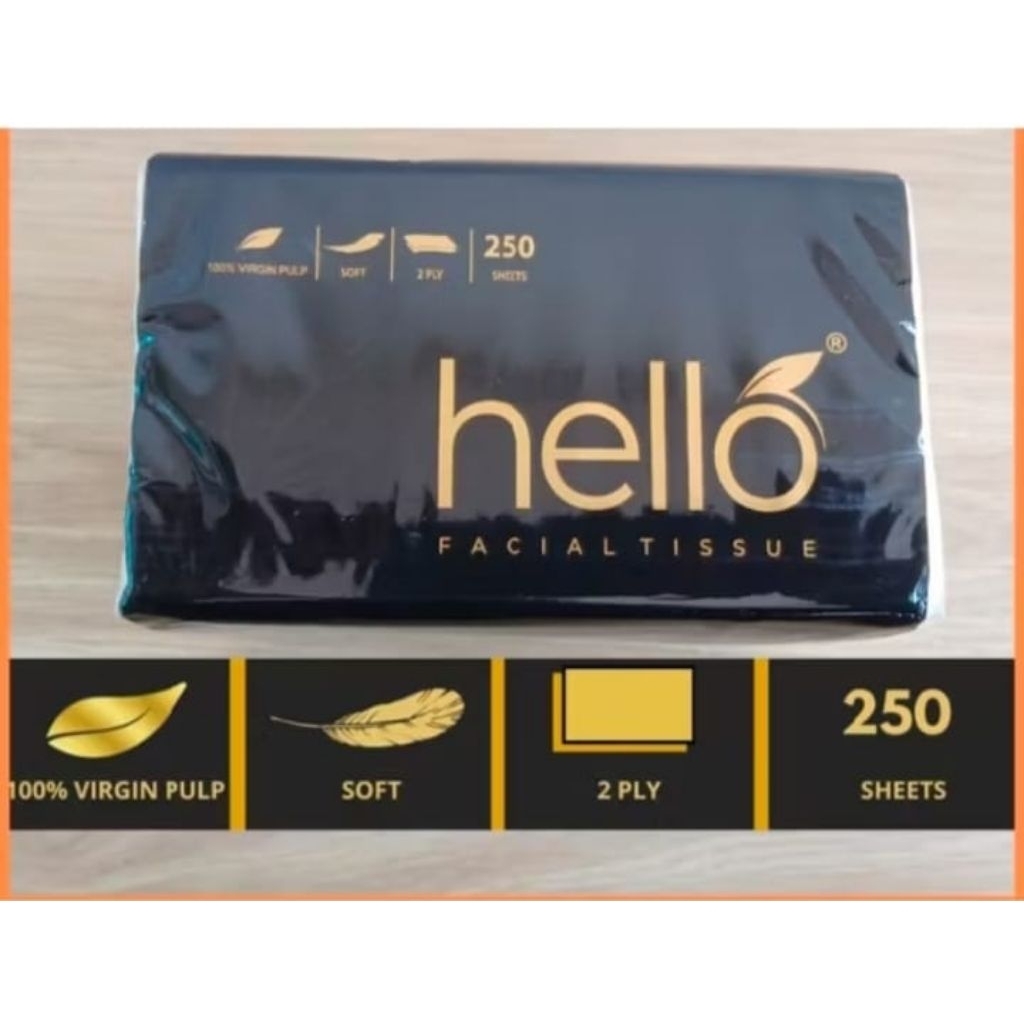 Jual ( paket 6psc ) tissue hello 2ply isi 180 & 250 sheet | Shopee ...