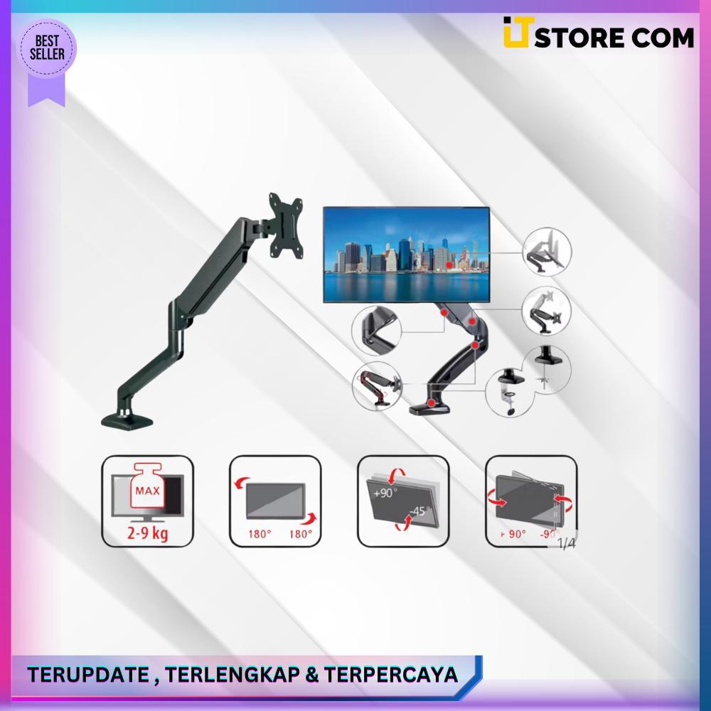 Jual SINGLE MONITOR STAND BRACKET KOMPUTER ERGONOMIC | Shopee Indonesia