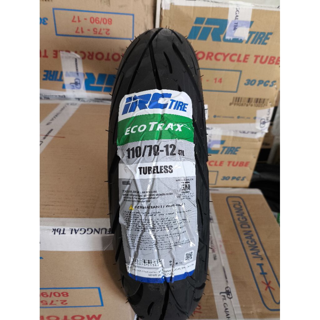 Jual Ban Luar IRC ECOTRAX NR-96 110/70-12 Tubeless / Ban Depan Belakang ...