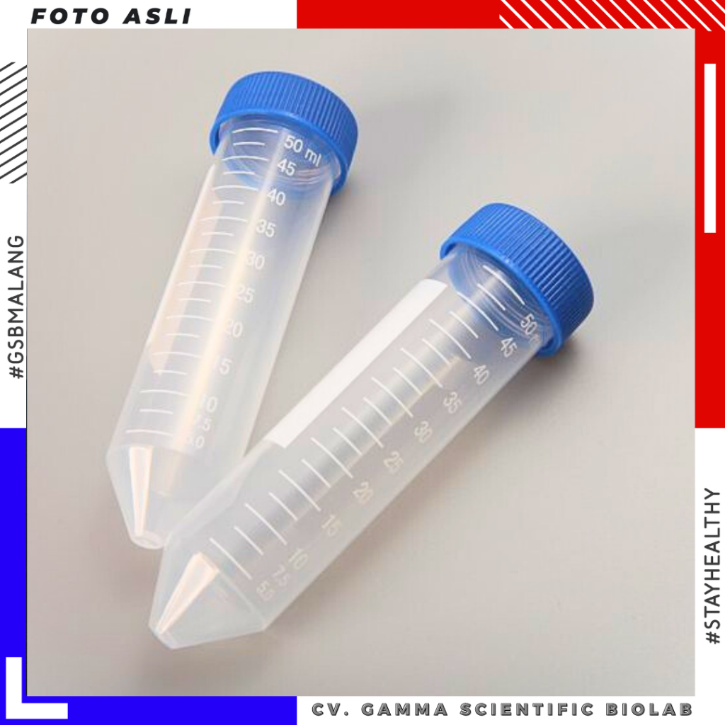 Jual Conical Tube, Centrifuge Tube, Conical Bottom, Flat Cap - BIOSEEN ...